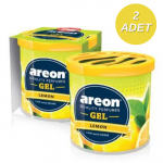 Areon Gel Can Lemon Bardaklık Oto Araç Kokusu 2 Adet