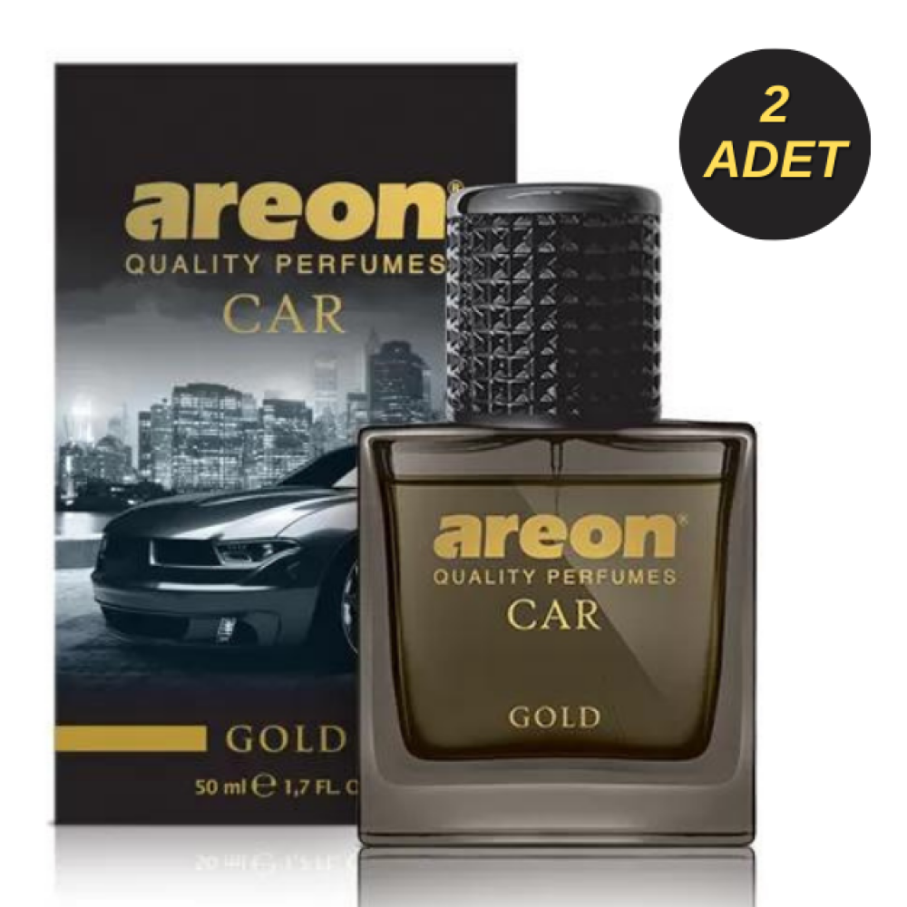 Areon 50ml Gold Araç Parfümü 2 Adet