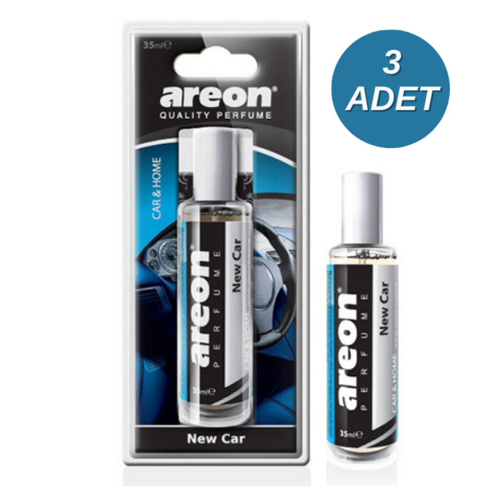 Areon Perfume 35ml Blister New Car Sprey Oto Araç Kokusu 3 Adet