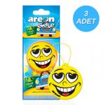 Areon Smile Dry Fresh Air Oto Araç Kokusu 3 Adet