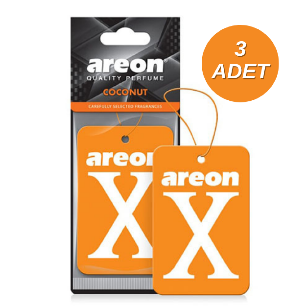 Areon X Coconut Turuncu Oto Araç Kokusu 3 Adet