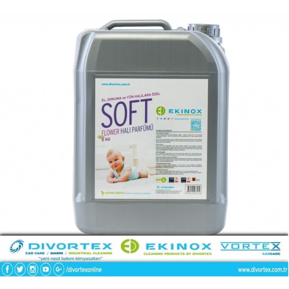 Ekinox Soft Flower Halı Parfümü 5 kg.