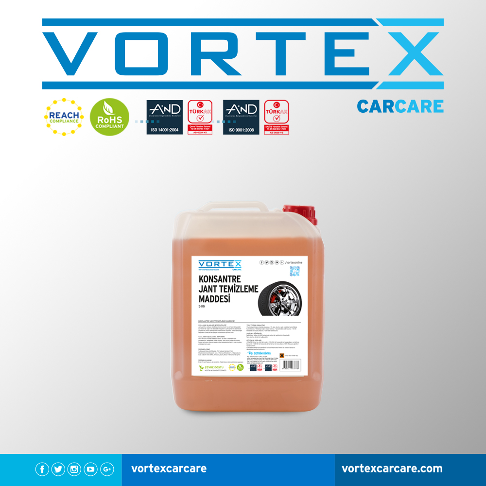 Vortex Konsantre Jant Temizleme Maddesi 5 kg.