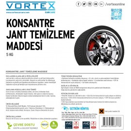 Vortex Konsantre Jant Temizleme Maddesi 5 kg.