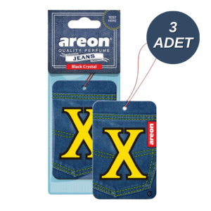 Areon Jeans X Black Crystal Oto Araç Kokusu 3 Adet