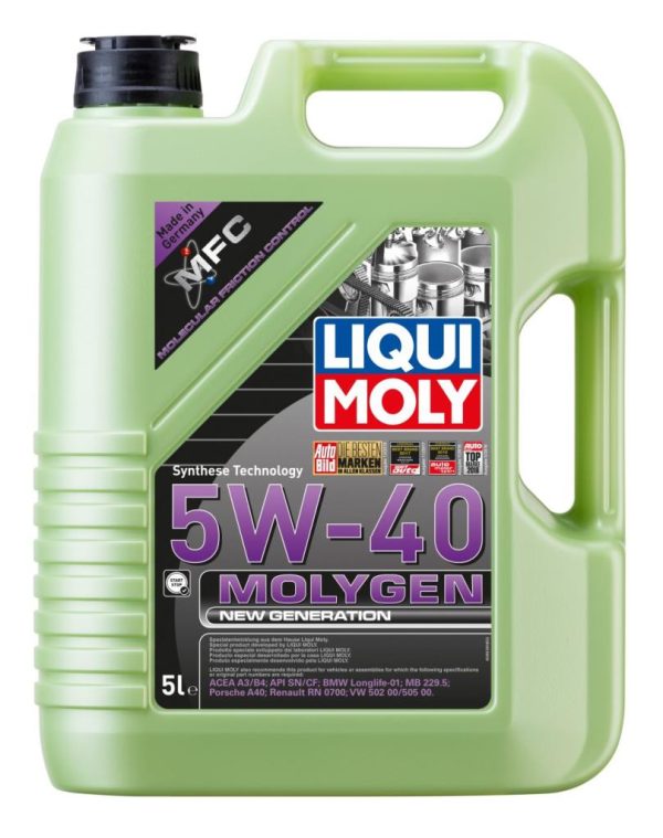 Liqui Moly Molygen 5w40 Yüksek Perf. Yeşil Motor Yağı 5 lt. 8536