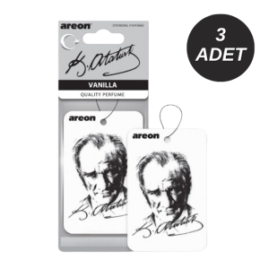 Areon Atatürk Vanilla Oto Araç Kokusu 3 Adet