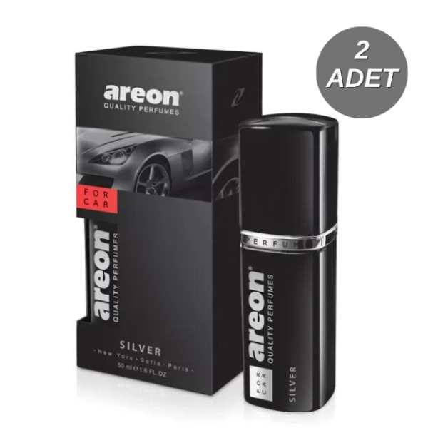 Areon 50ml Silver Araç Parfümü 2 Adet