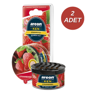 Areon Ken Blister Strawberry Bardaklık Oto Araç Kokusu 2 Adet