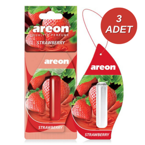 Areon Liquid 5ml Strawberry Oto Araç Kokusu 3 Adet
