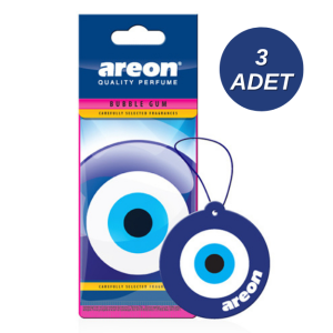 Areon Nazar Boncuğu Bubble Gum Oto Araç Kokusu 3 Adet