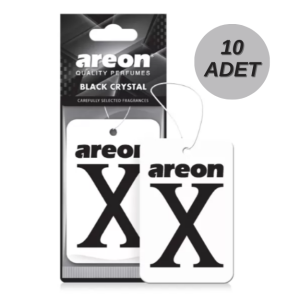 Areon X Black Crystal Beyaz Oto Araç Kokusu 10 Adet