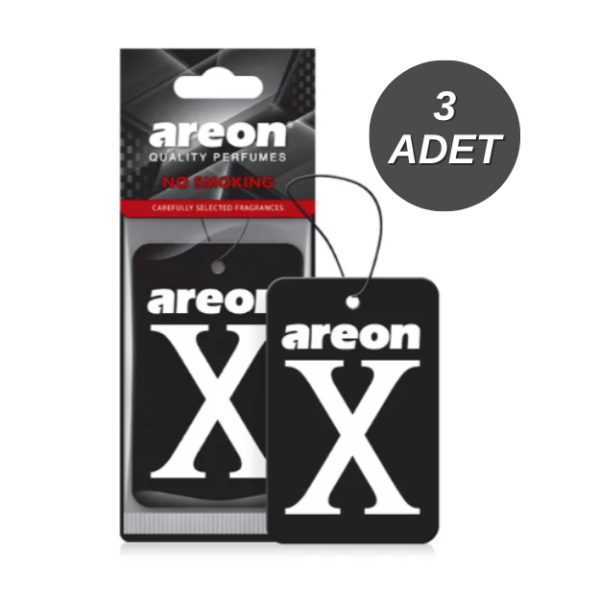 Areon X No Smoking Siyah Oto Araç Kokusu 3 Adet