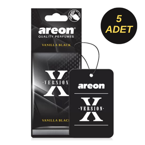Areon X Version Vanilla Black Oto Araç Kokusu 5 Adet