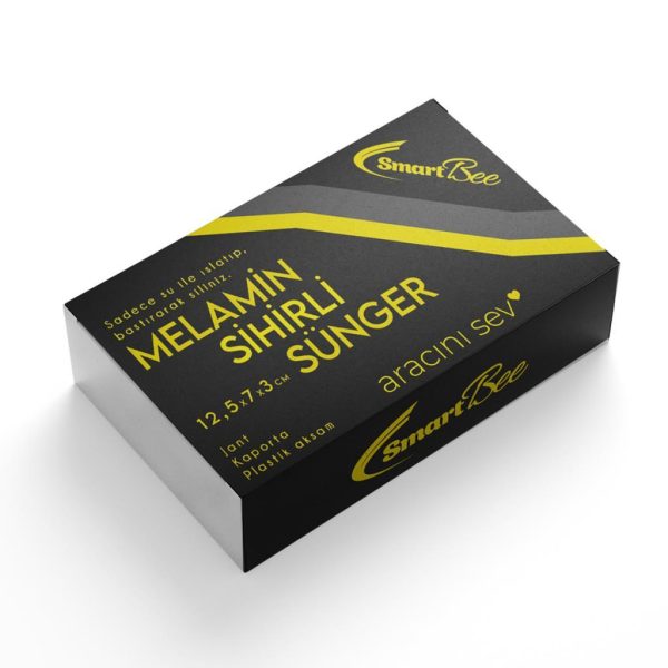 SmartBee Beyaz Melamin Sihirli Sünger 12,5x7x3 cm 1 Adet - Görsel 2
