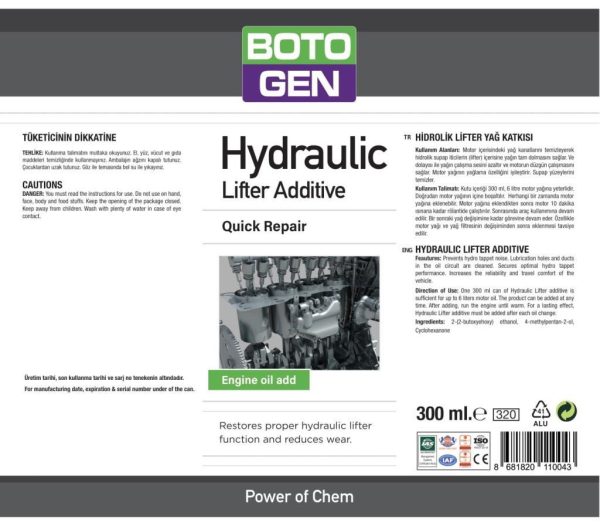 Botogen Hidrolik Lifter Yağ Katkısı 300 ml 1758 - Görsel 2