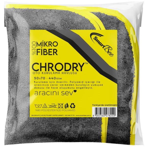 SmartBee Chrodry Oto Kurulama Havlusu 440 gsm 50x70 cm 1 Adet