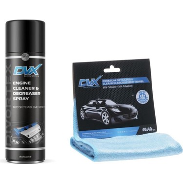Divortex Aerosol Motor Temizleyici ve Mikrofiber Temizleme Bezi