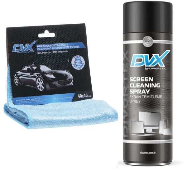 Divortex LCD, TFT, LED, Plazma Ekran Temizleme ve Mikrofiber Bez