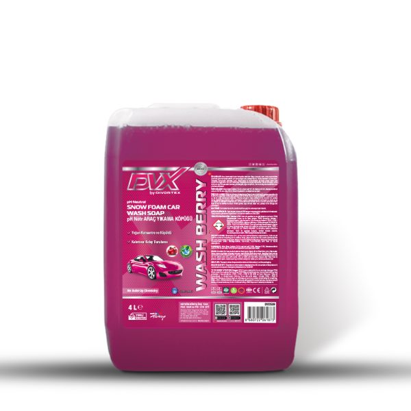 Divortex WashBerry Ph Nötr Oto Şampuanı 4 Litre