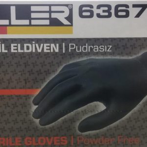 Müller Siyah Nitril Eldiven Pudrasız 1 Paket 50 Adet