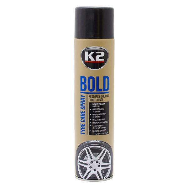 K2 BOLD Lastik Koruyucu ve Parlatıcı Sprey 600ml - Görsel 4