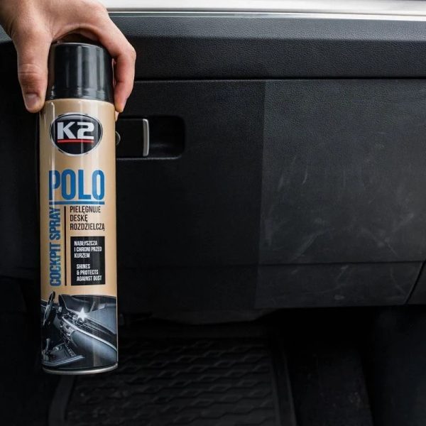 K2 Polo Cockpit Plastik Vinil Ahşap Koruyucu Cila 750ml - Görsel 2