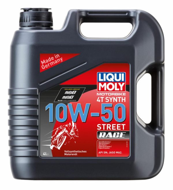 Liqui Moly 10W50 4T Street Race Motosiklet Tam Sentetik Motor Yağı 4 Litre 1686