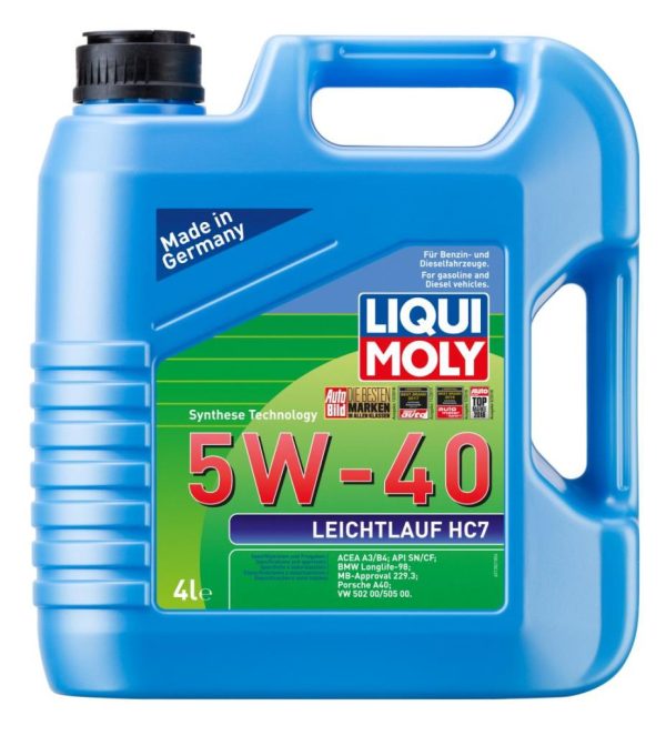 Liqui Moly Leichtlauf HC7 5W-40 Sentetik Motor Yağı 4 lt. 1382
