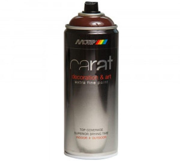 Motip Carat Parlak Çikolata Kahverengi Sprey Boya 400 ml. RAL 801