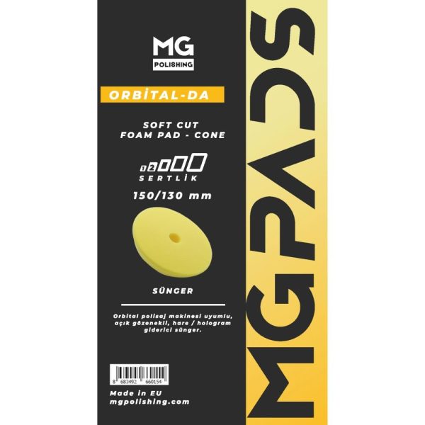 Mg Polisaj Orta Yumuşak Hare ve Hologram Giderici Pasta Süngeri 150 mm - Görsel 2