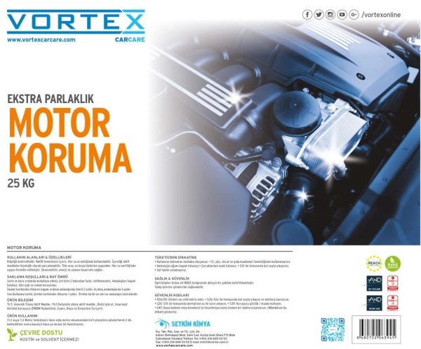 Vortex Motor Koruma ve Parlatma Sıvısı 25 kg. - Görsel 7