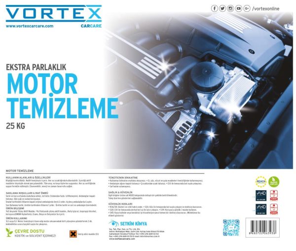 Vortex Motor Temizleme Sıvısı 25 kg. - Görsel 8