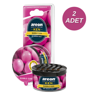 Areon Ken Blister Bubble Gum Bardaklık Oto Araç Kokusu 2 Adet