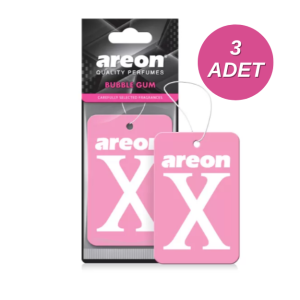 Areon X Bubble Gum Pembe Oto Araç Kokusu 3 Adet