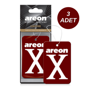 Areon X Leather Kahverengi Oto Araç Kokusu 3 Adet