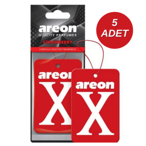 Areon X Strawberry Kırmızı Oto Araç Kokusu 5 Adet